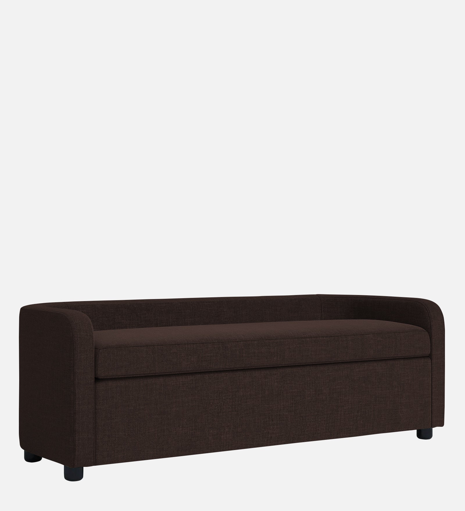 Cooper Fabric Storage Bench In Coffee Brown Colour - Febonic Living
