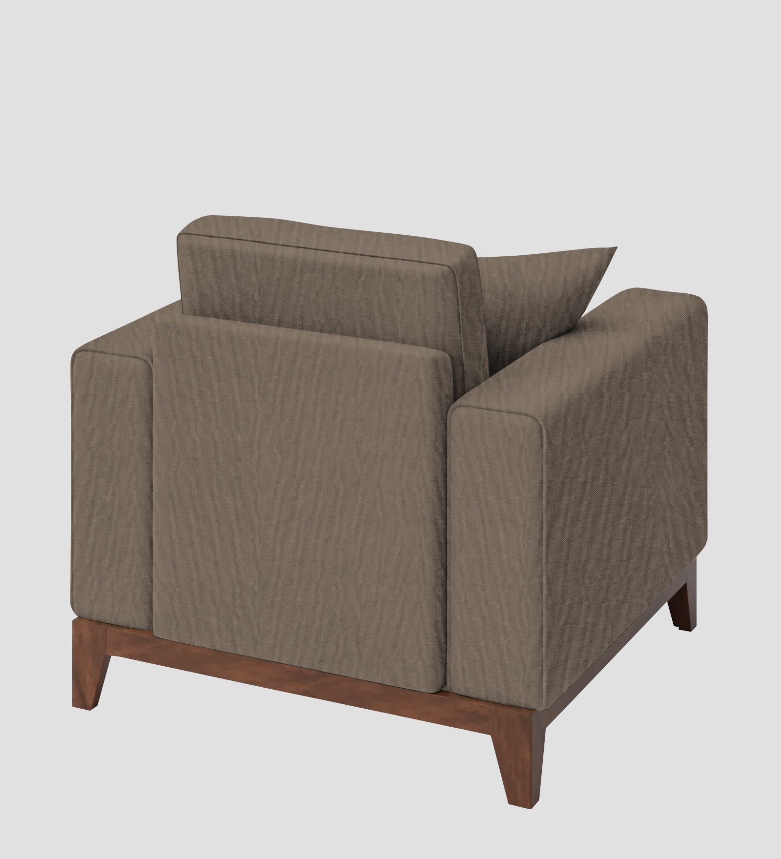 Luca Fabric 1 Seater Sofa In Hazel Beige Colour - Febonic Living