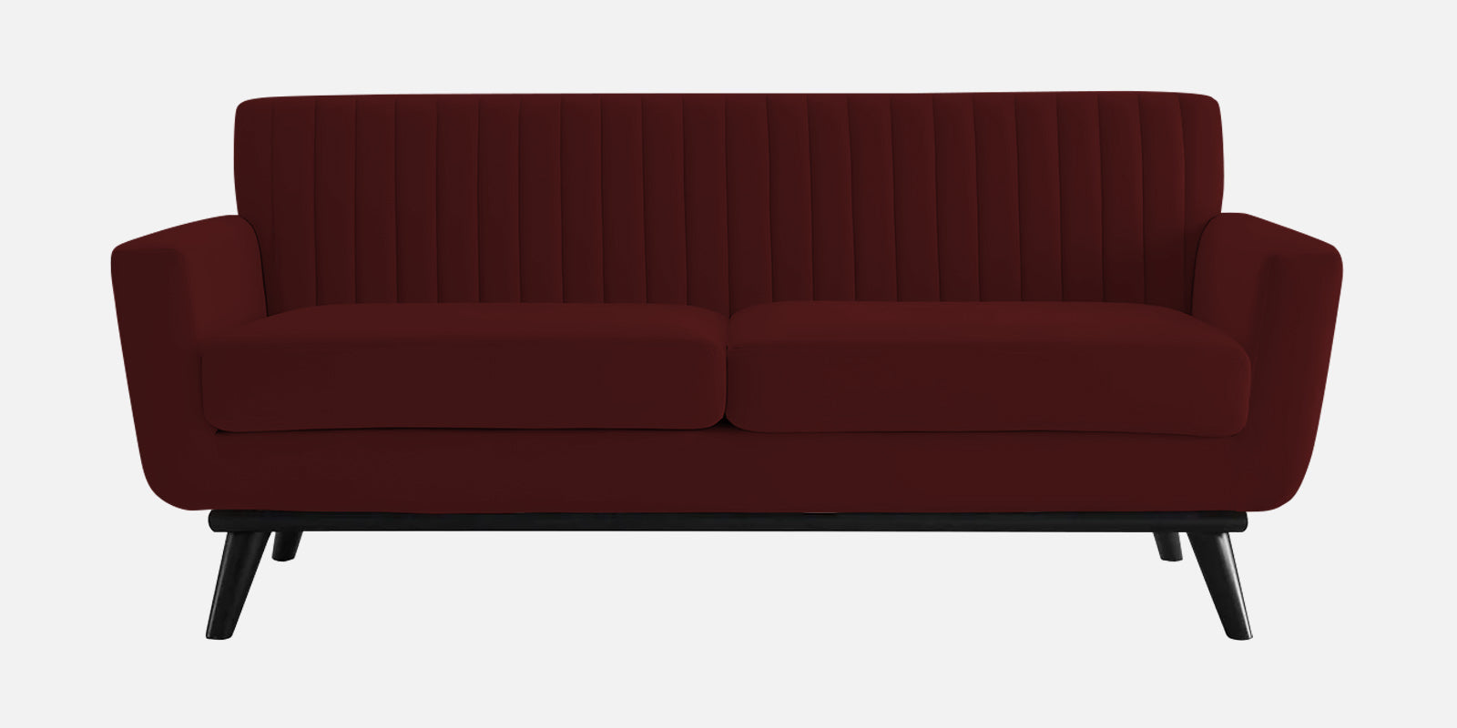 Tucker Velvet 2 Seater Sofa In Dark Maroon Colour - Febonic Living