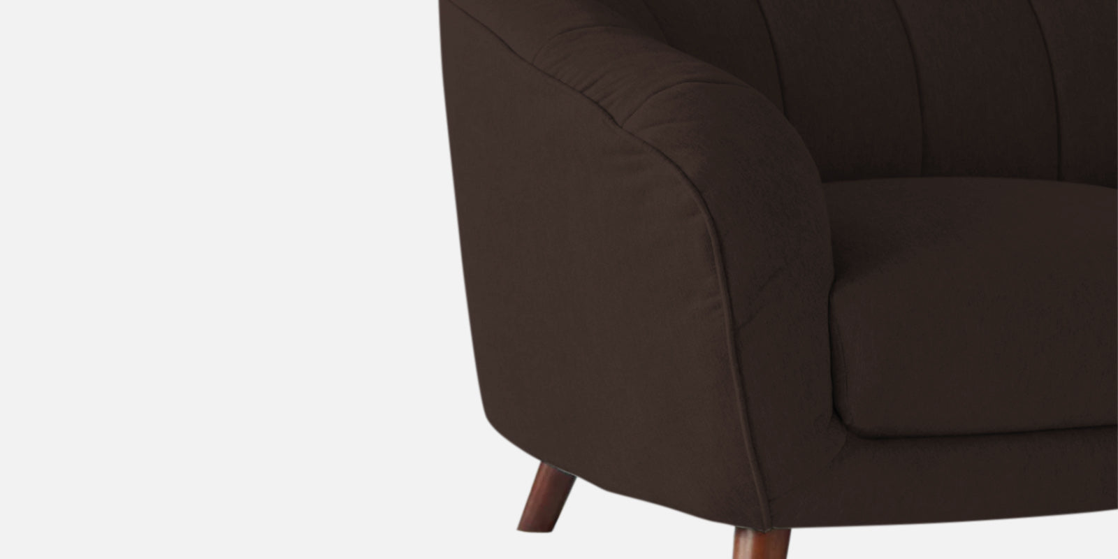 Benjamin Fabric 2 Seater Sofa In Coffee Brown Colour - Febonic Living