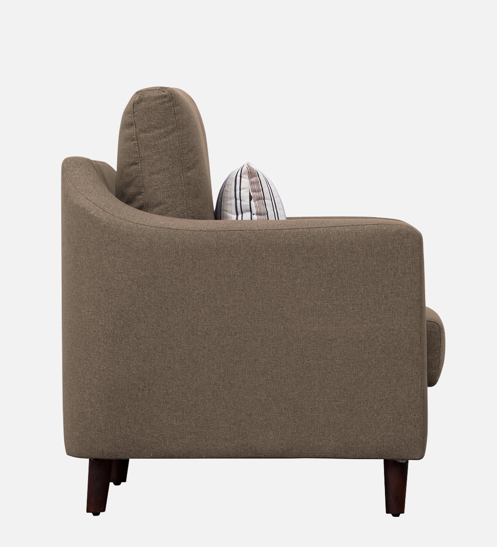 Kevin Fabric 1 Seater Sofa In Cookie Beige Colour - Febonic Living