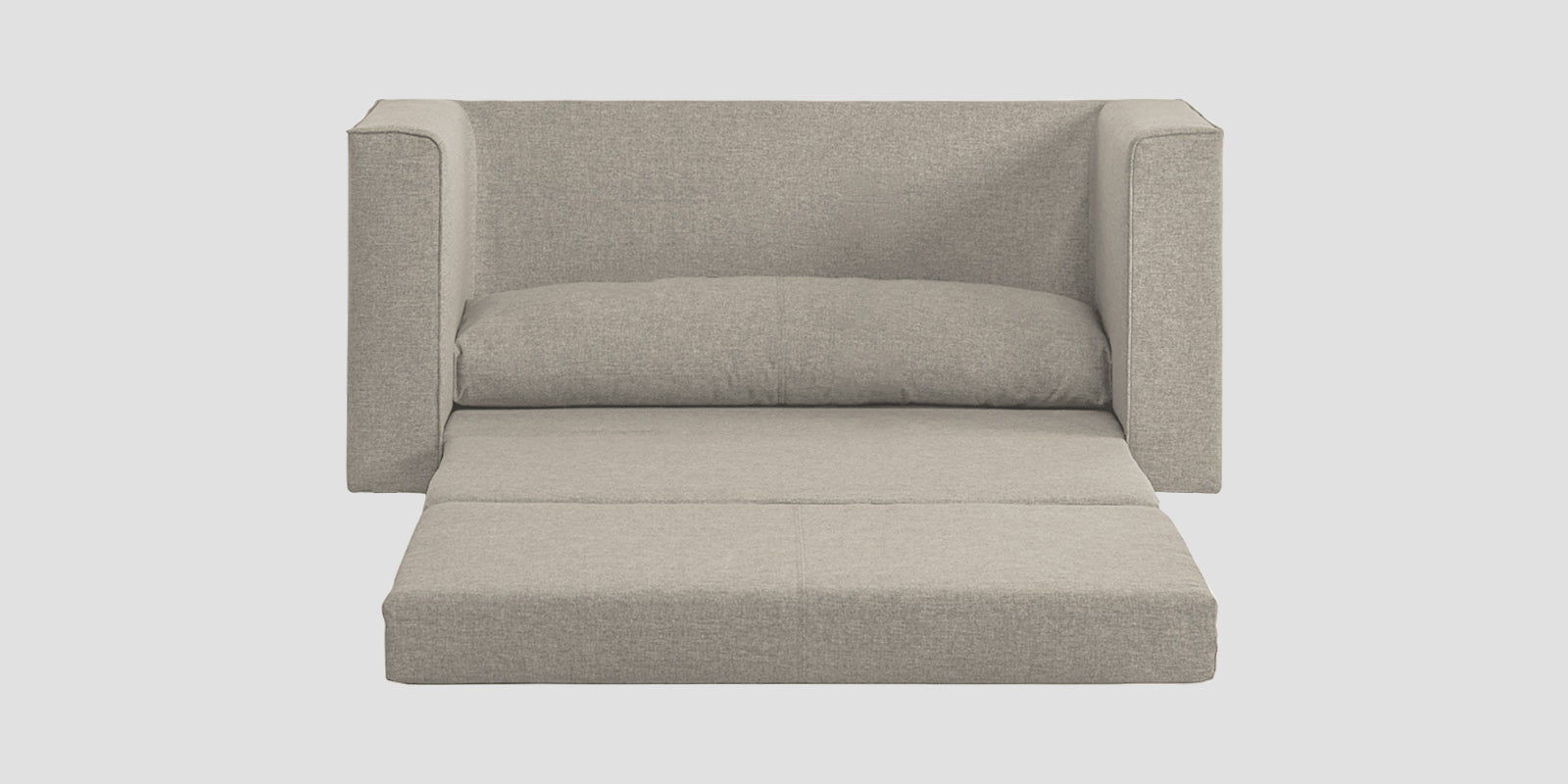 Kenia Fabric 3 Seater Foldable Sofa Cum Bed In Ash Grey Colour - Febonic Living