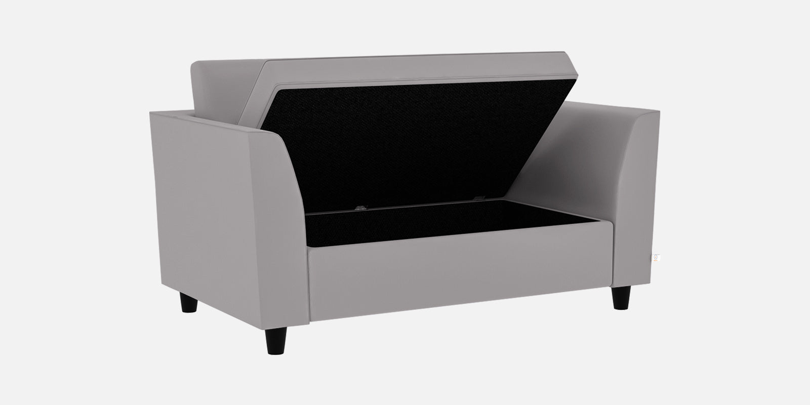 Bristo Velvet 2 Seater Sofa In Concrete Grey Colour With Storage - Febonic Living