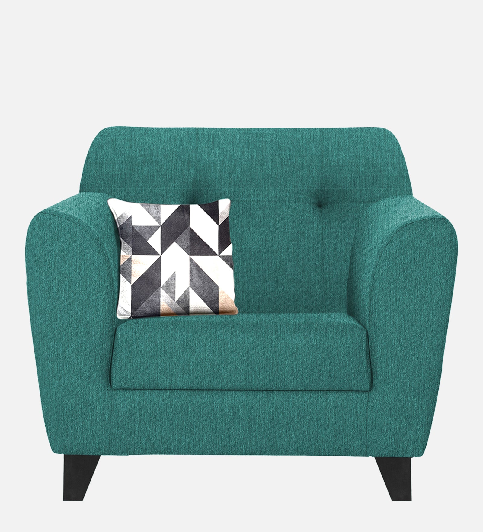 Melaan Fabric 1 Seater Sofa In Sea Green Colour - Febonic Living