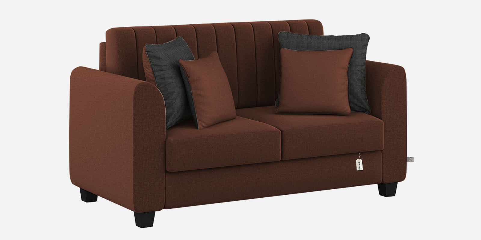 Cosmic Fabric 2 Seater Sofa In Coffee Brown Colour - Febonic Living