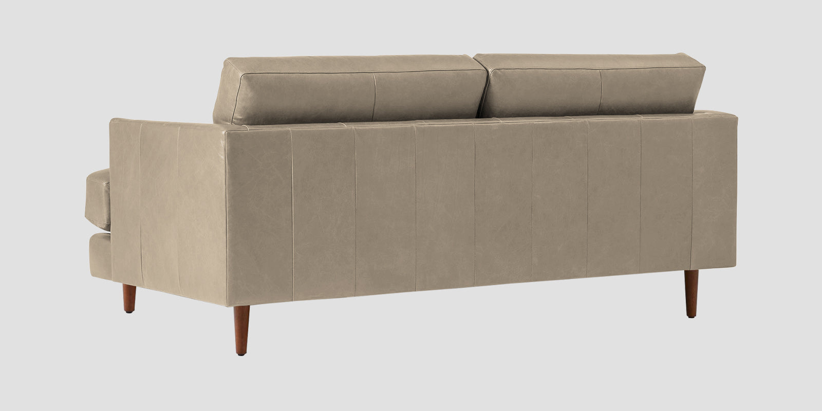 Sterio Leatherette 2 Seater Sofa In Marble Beige Colour - Febonic Living
