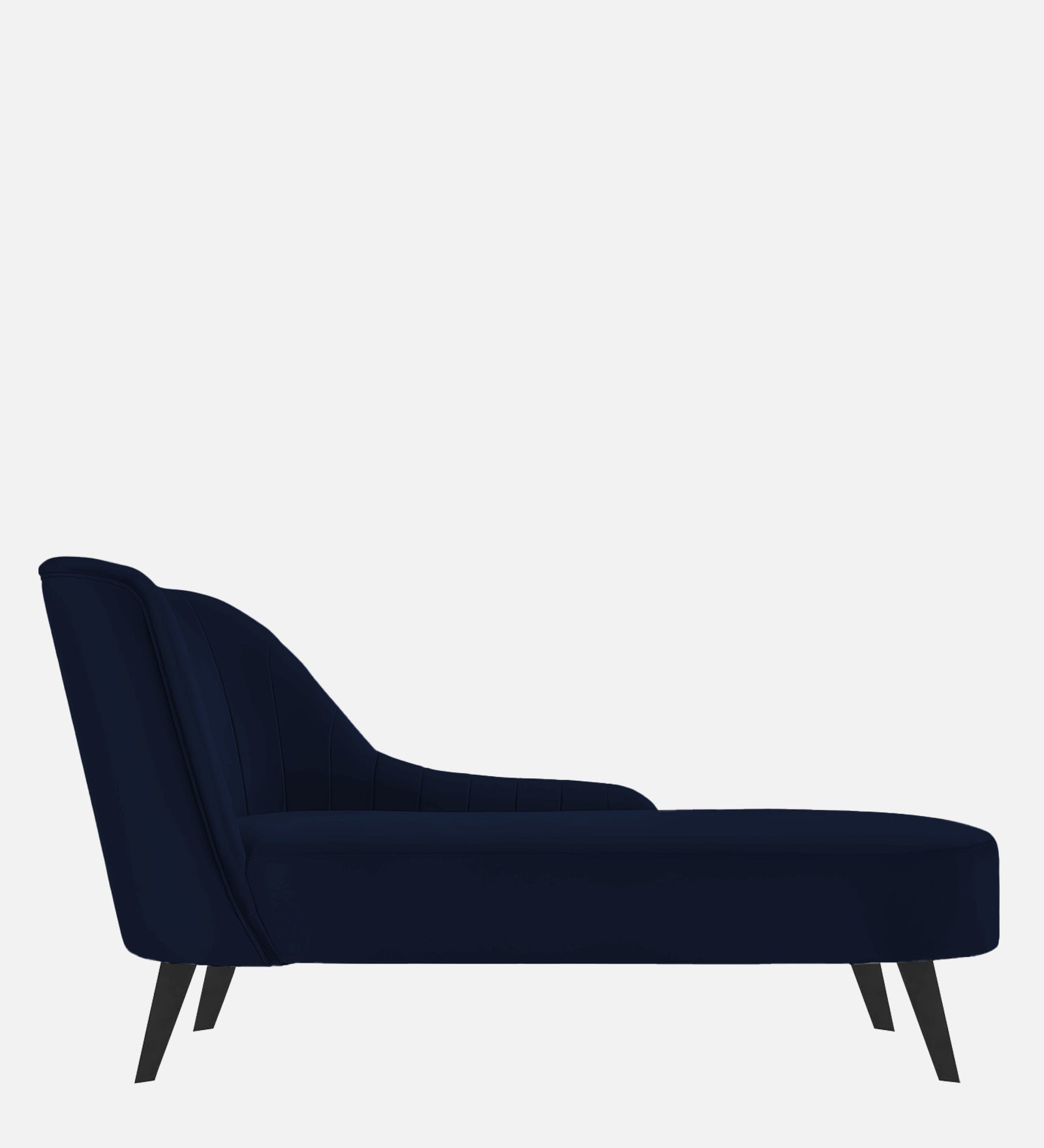Flora Velvet RHS Chaise Lounger In Indigo Blue Colour - Febonic Living