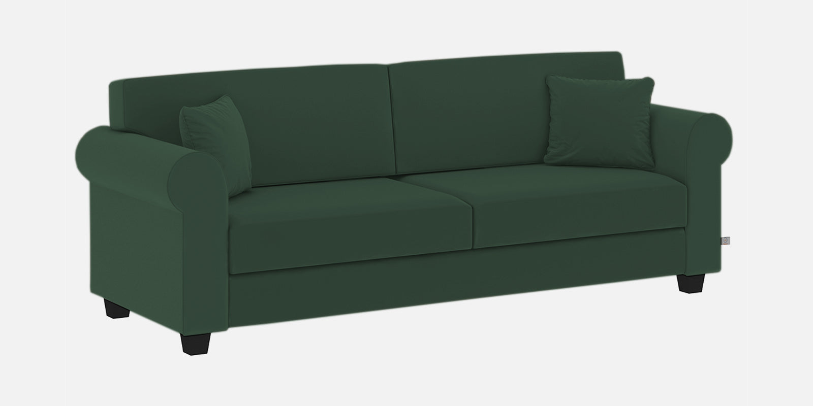 Numonk Velvet 3 Seater Sofa In Amazon Green Colour - Febonic Living