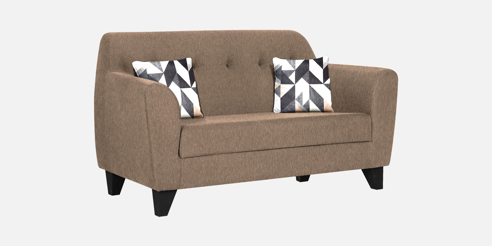 Melaan Fabric 2 Seater Sofa In Cookie Beige Colour - Febonic Living