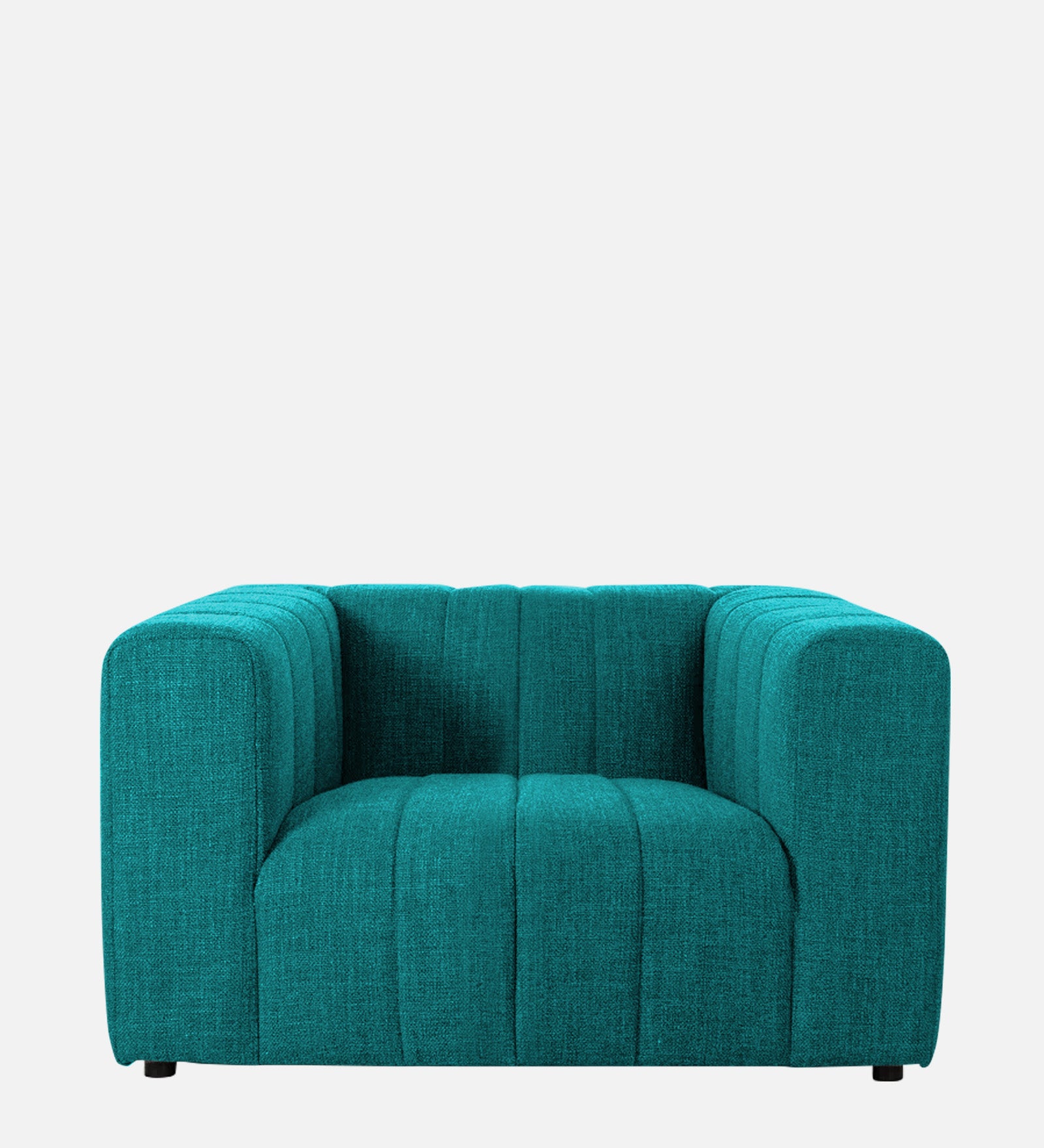 Lara Fabric 1 Seater Sofa In Sea Green Colour - Febonic Living