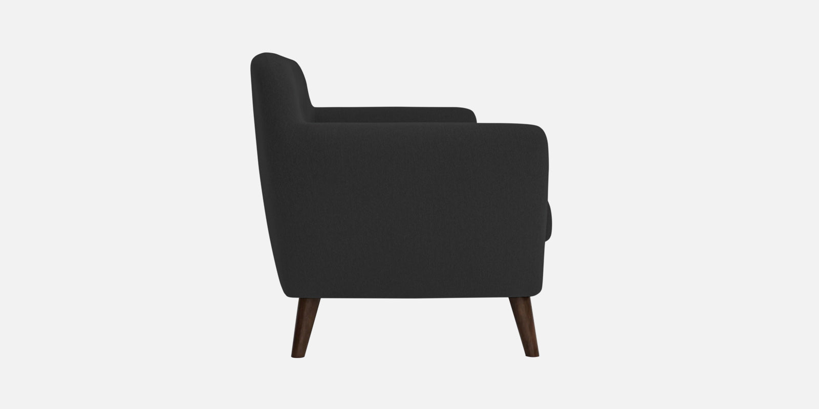 Goofy Fabric 3 Seater Sofa In Bitter Black Colour - Febonic Living