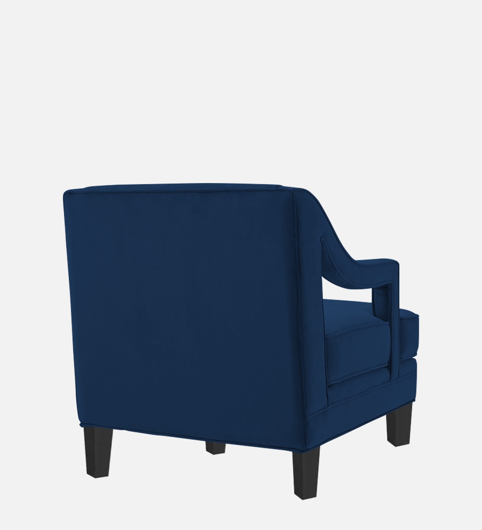 Daffy Velvet 1 Seater Sofa In Imperial Blue Colour - Febonic Living