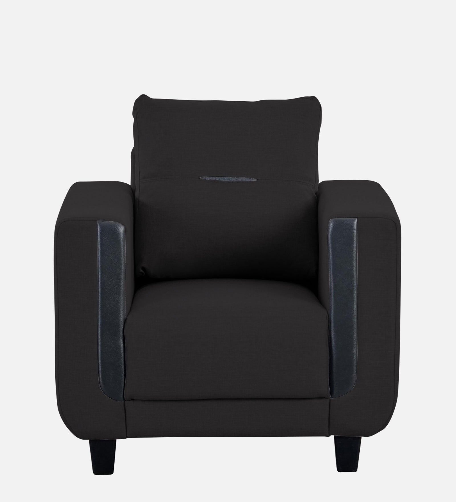 Perry Fabric 1 Seater Sofa In Maba Grey Colour - Febonic Living