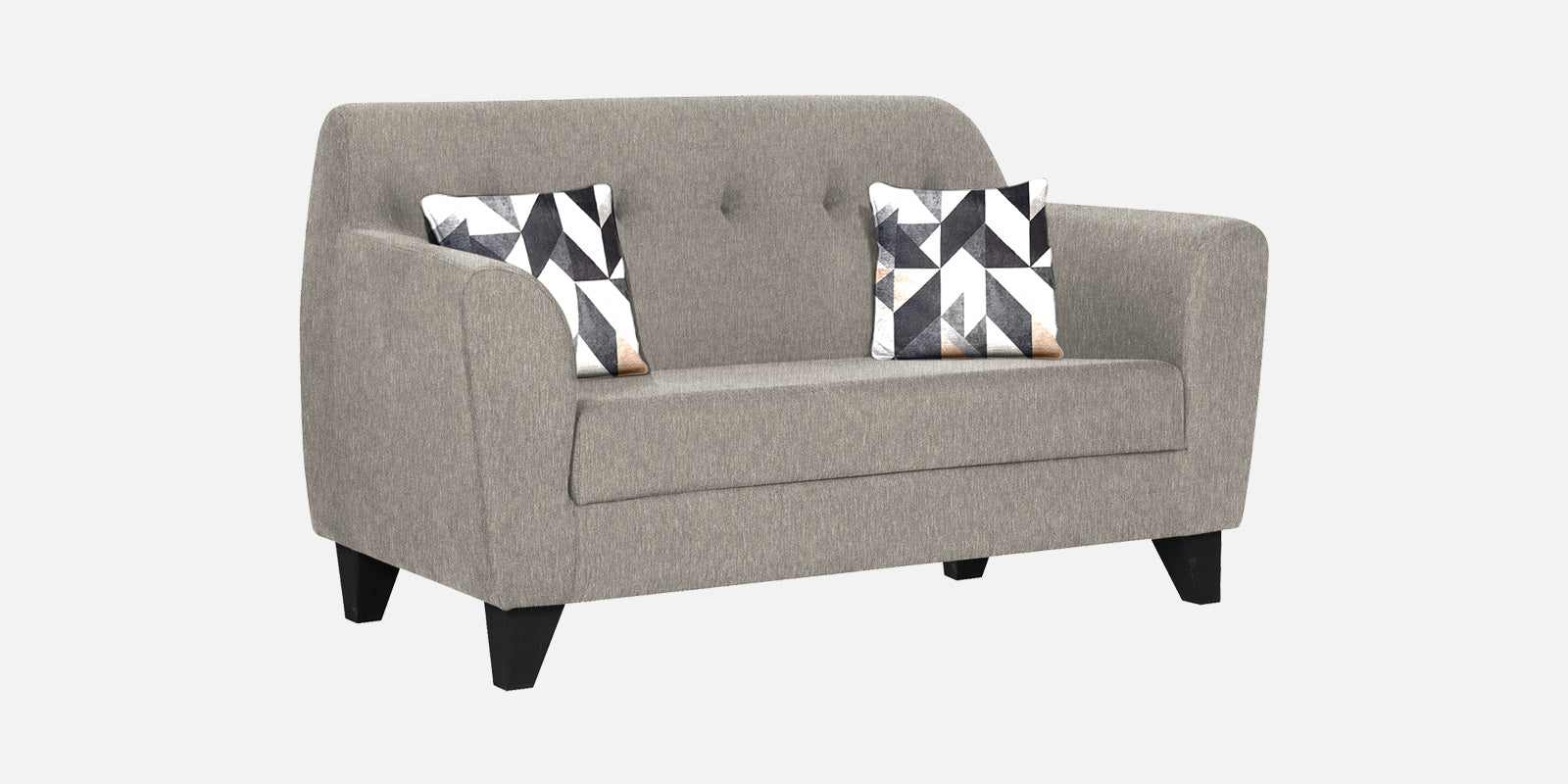 Melaan Fabric 2 Seater Sofa In Ash Grey Colour - Febonic Living