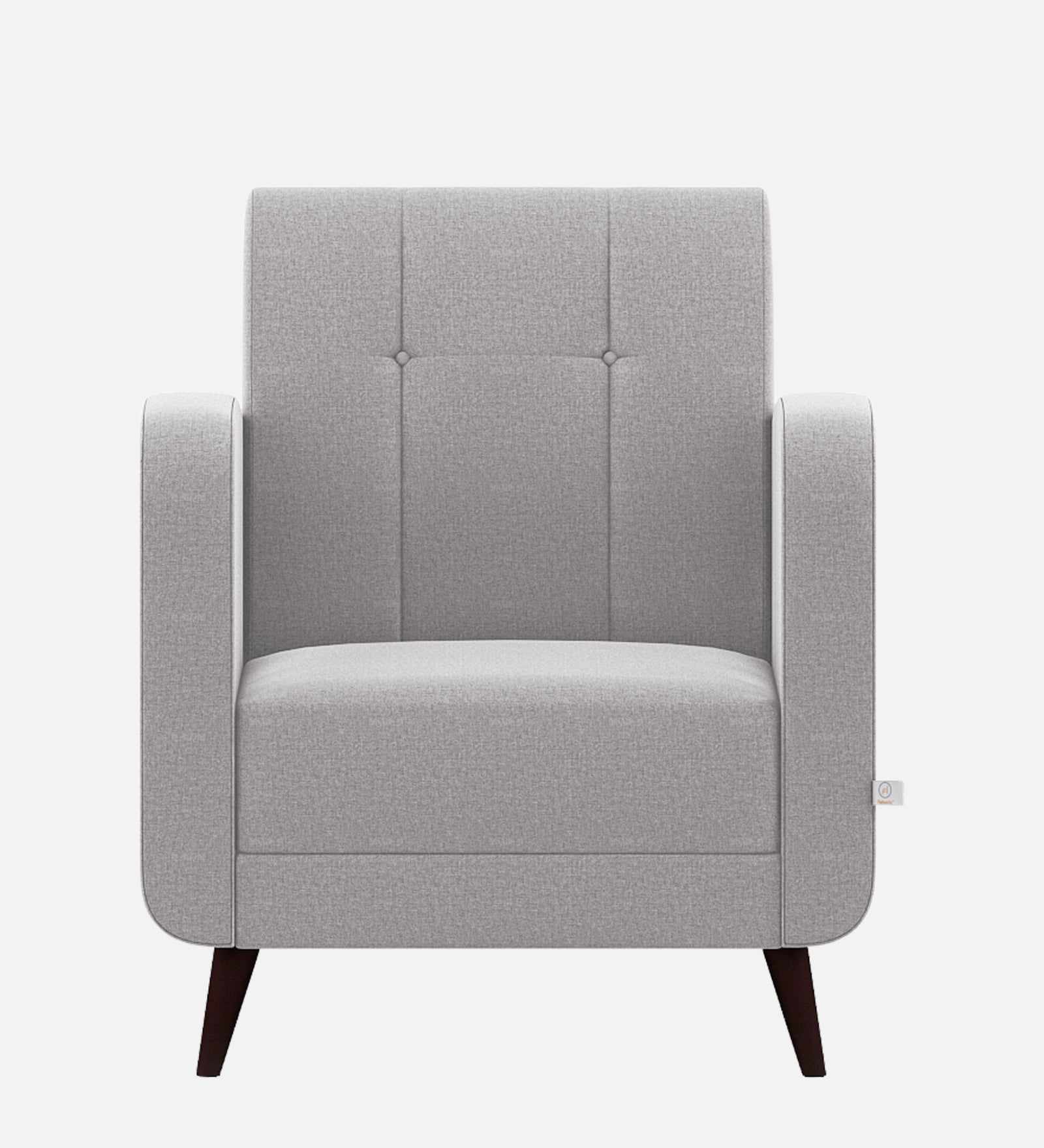 Wiki Velvet 1 Seater Sofa In Concrete grey Colour - Febonic Living