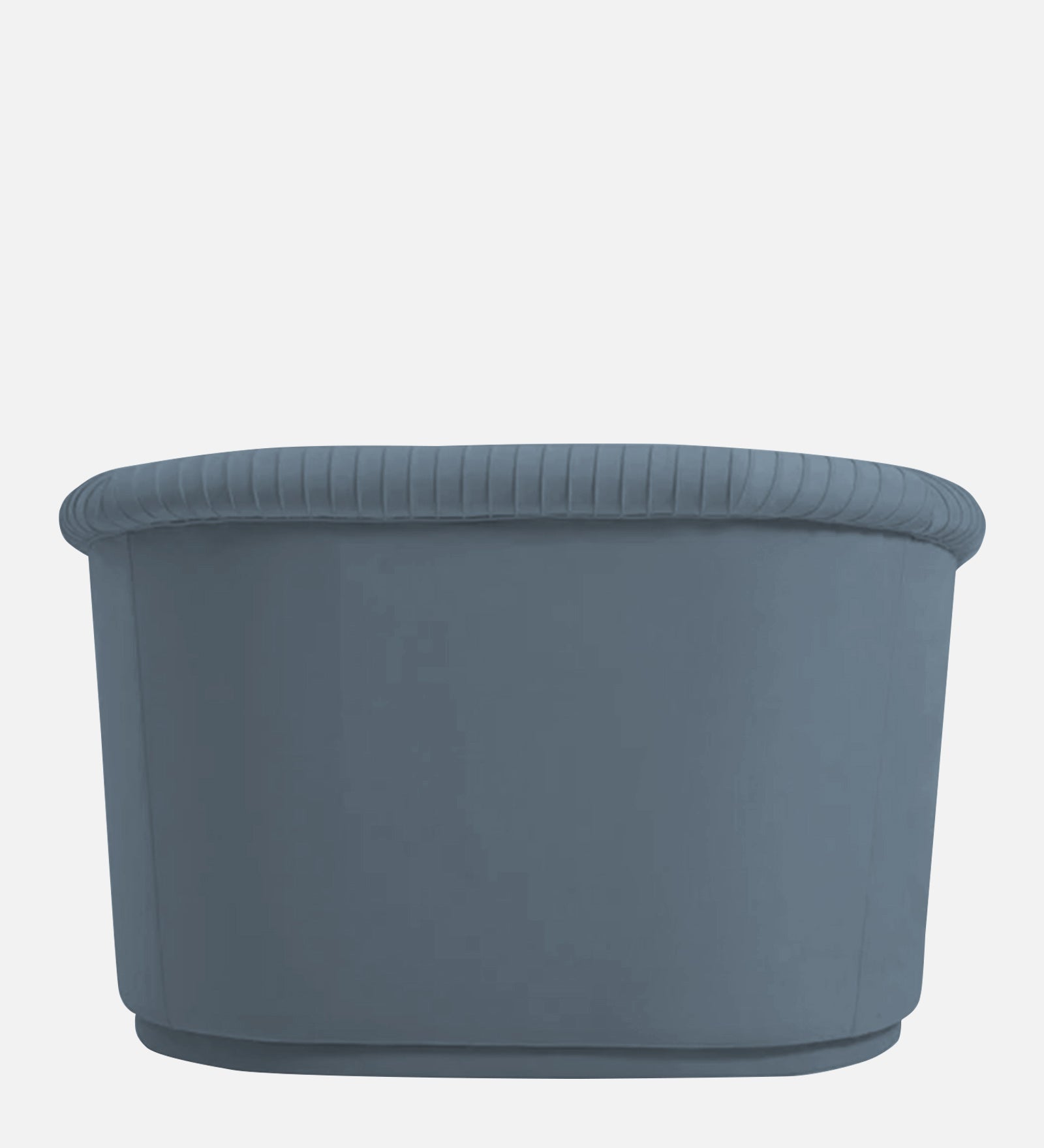 Yara Velvet Fabric 1 Seater Sofa In Oxford Blue Colour - Febonic Living