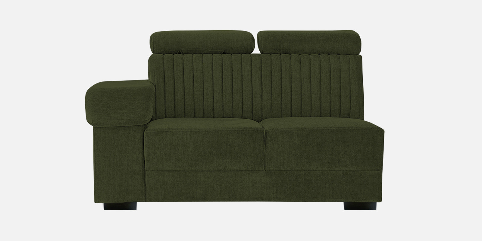 Draco Fabric 6 Seater Corner Sofa In Olive Green Colour - Febonic Living