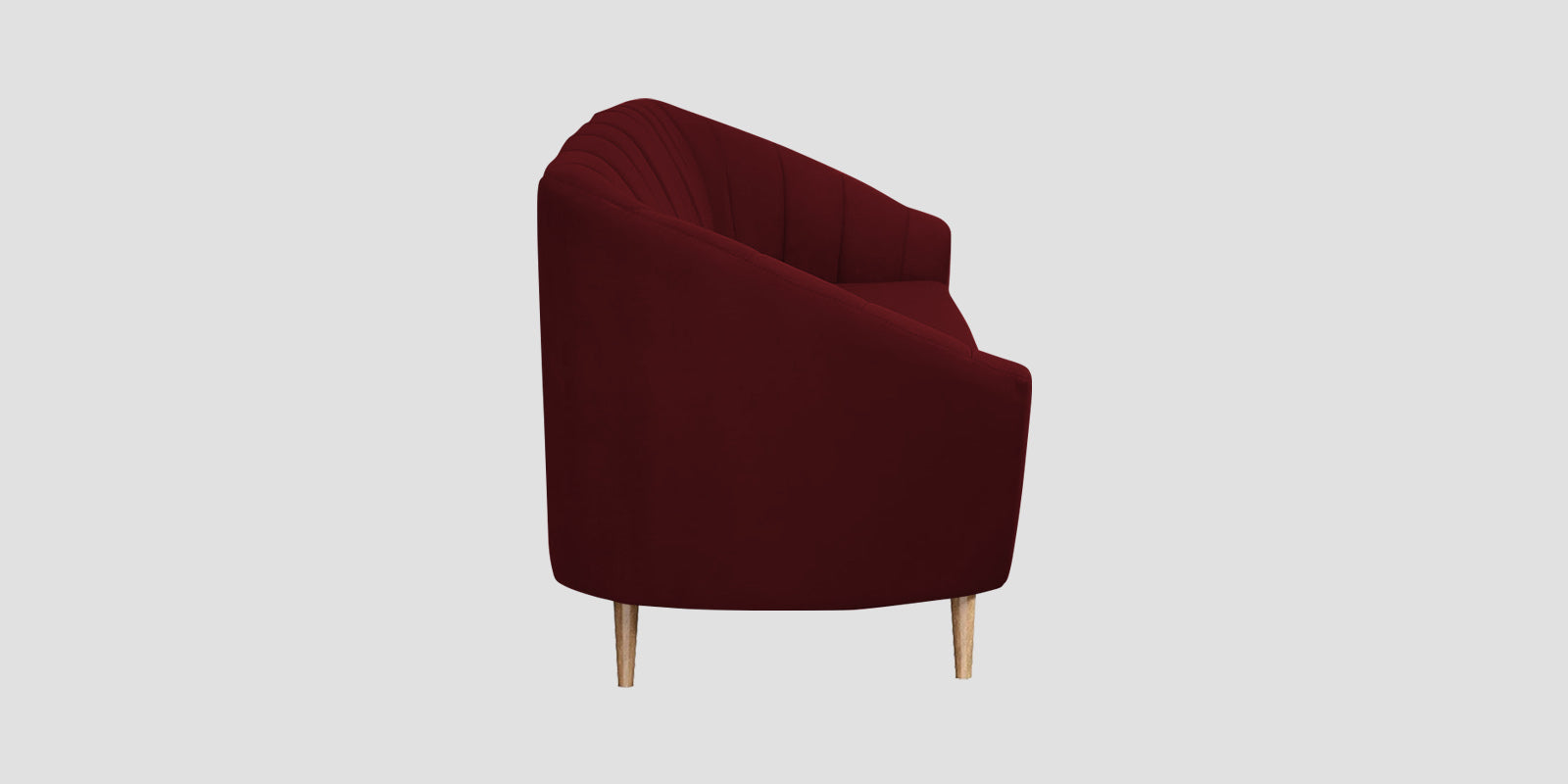 Kaylee Velvet 3 Seater Sofa In Dark Maroon Colour - Febonic Living