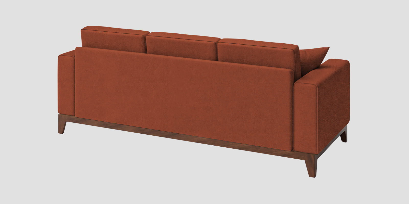Luca Fabric 3 Seater Sofa In Royal Orange Colour - Febonic Living