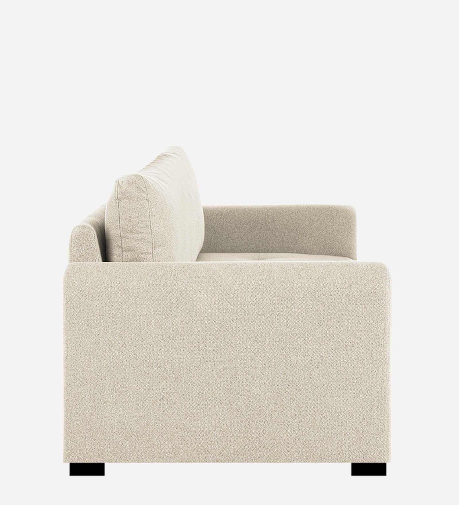 Sigma Fabric 1 Seater Sofa In Ivory Cream Colour - Febonic Living