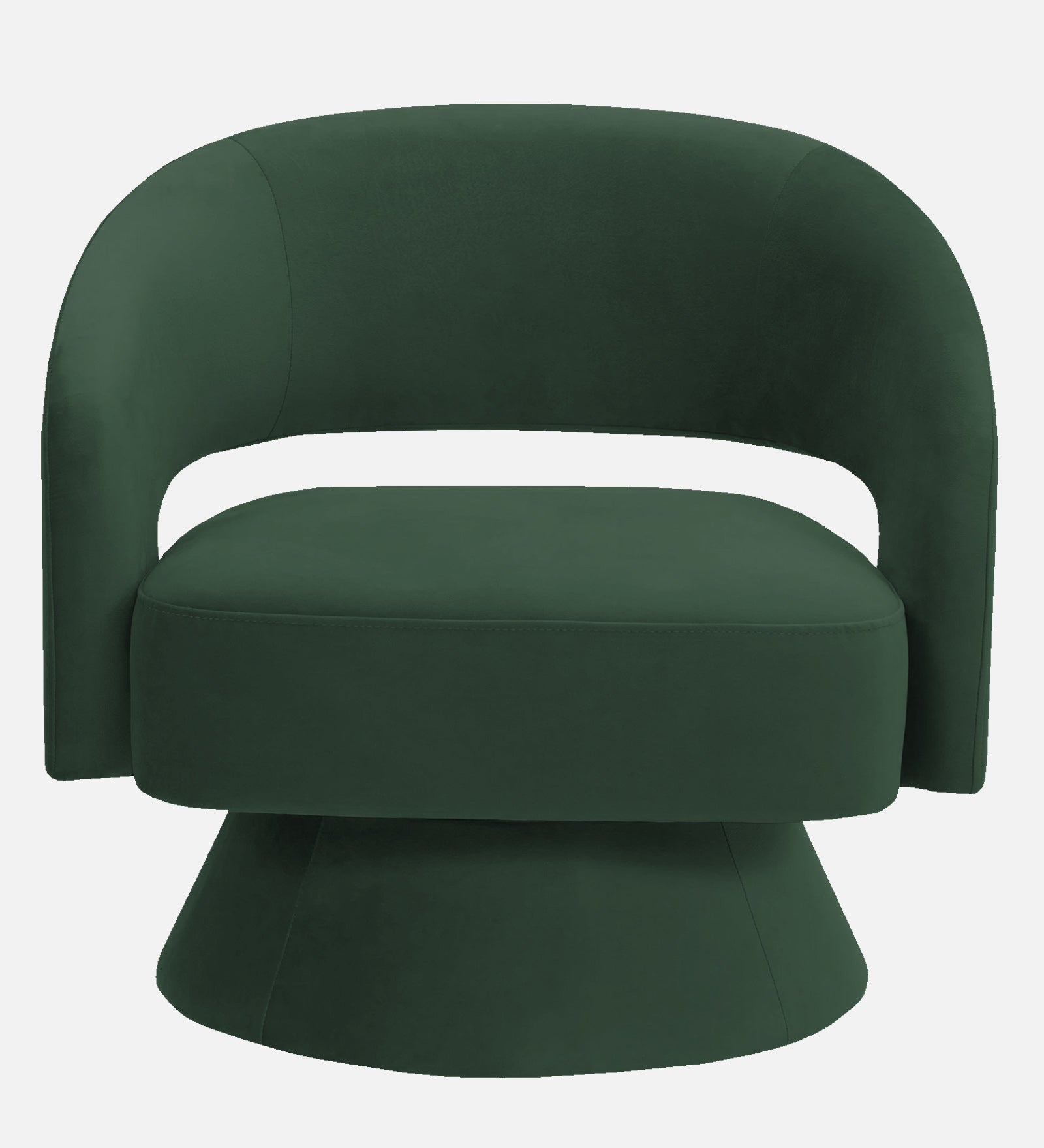 Pendra Velvet Swivel Chair In Amazon Green Colour - Febonic Living