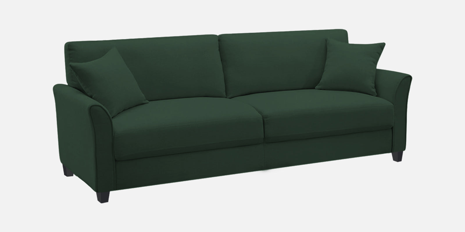 Daroo Velvet 3 Seater Sofa In Amazon Green Colour - Febonic Living
