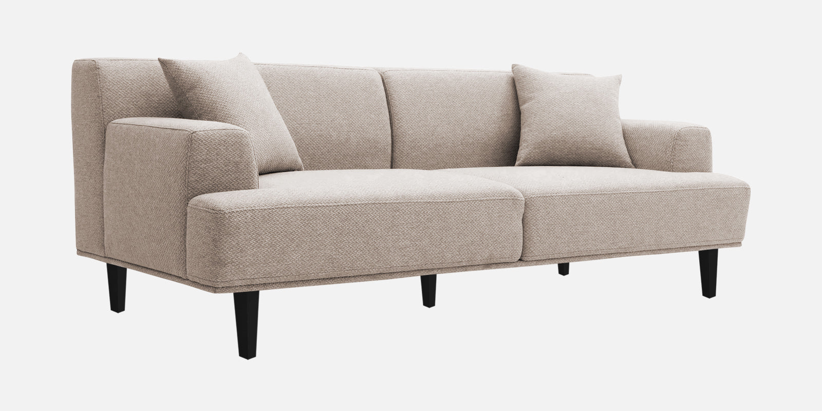 Cobby Fabric 3 Seater Sofa In Natural Beige Colour - Febonic Living