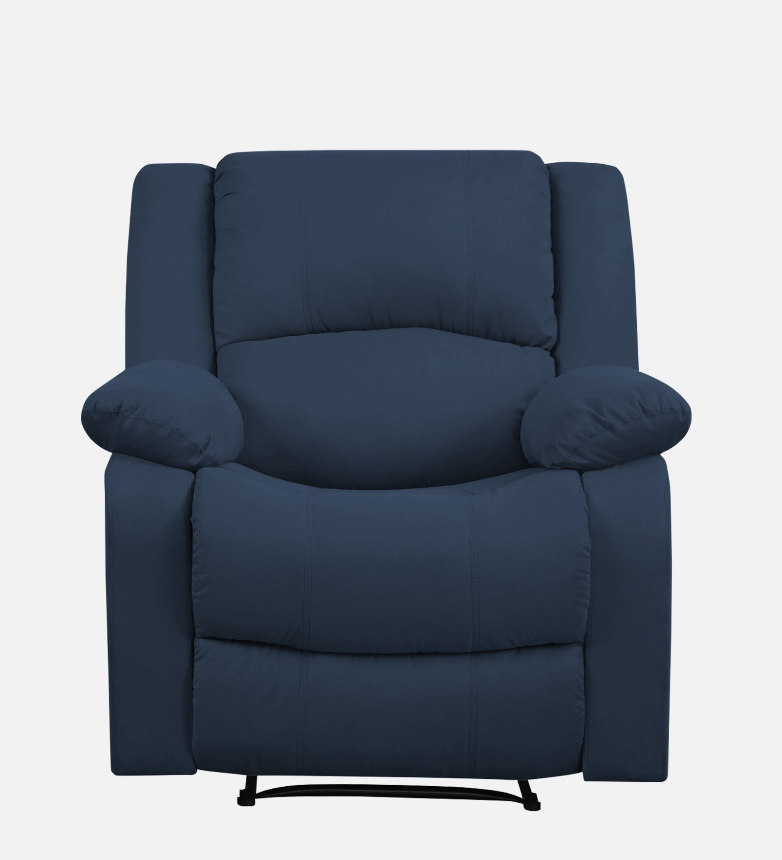 Henry Fabric 1 Seater Manual Recliner In Denim Blue Colour - Febonic Living
