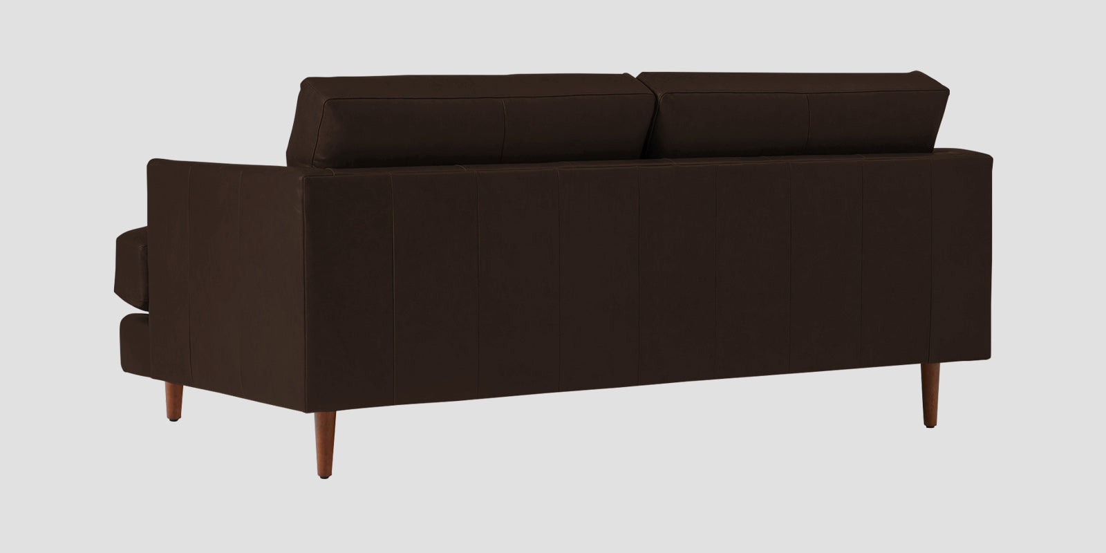 Sterio Leatherette 2 Seater Sofa In Carob Brown Colour - Febonic Living