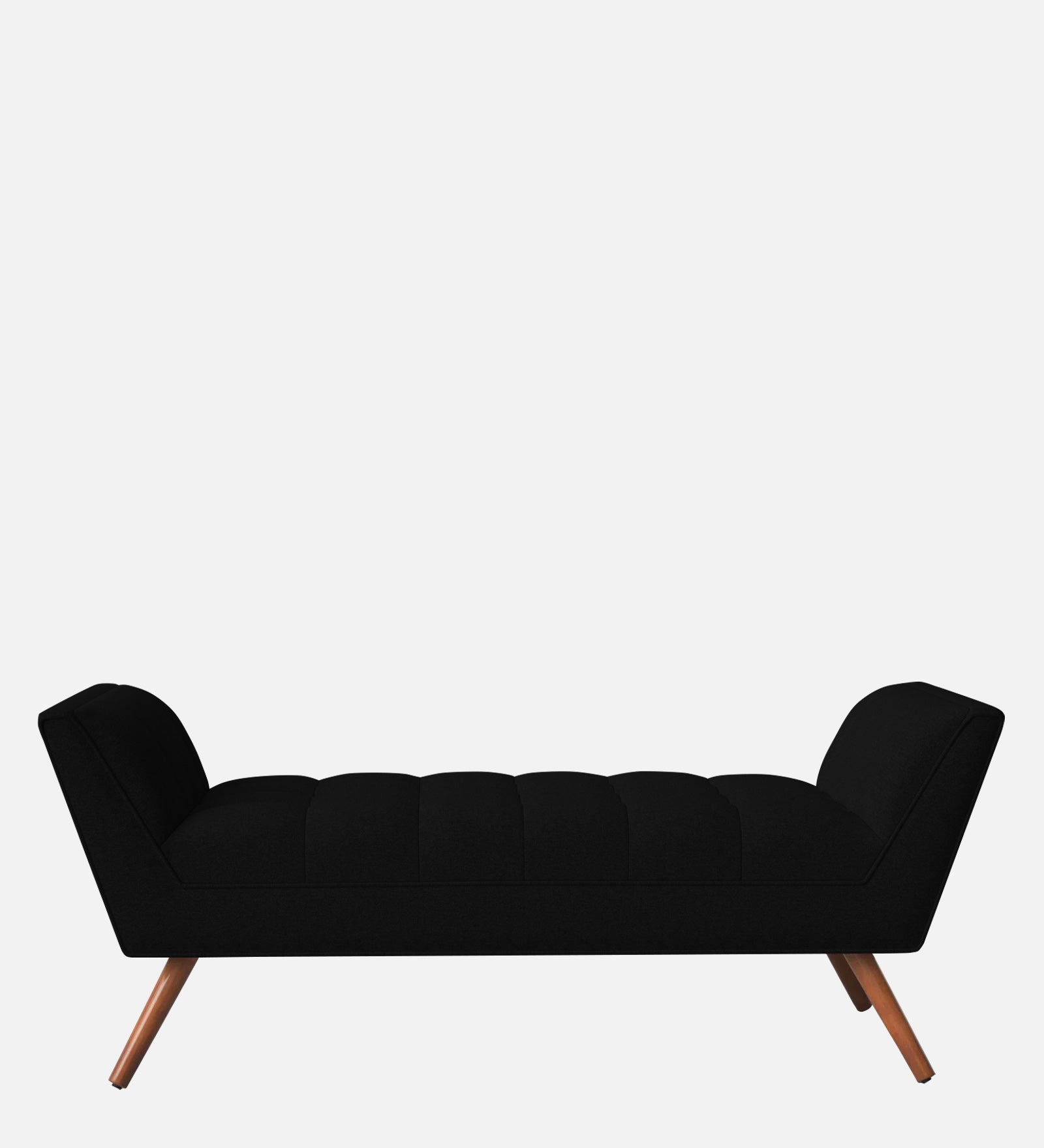Cartes Velvet Bench In Adam Black Colour - Febonic Living