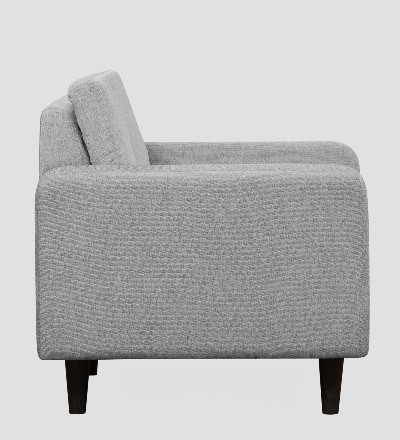 Noha Fabric 1 Seater Sofa In Lit Grey Colour - Febonic Living