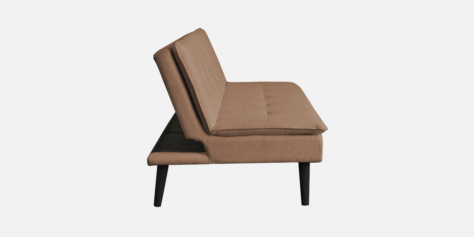 Toner Fabric 3 Seater Convertible Sofa Cum Bed In Cosmic Beige Colour - Febonic Living