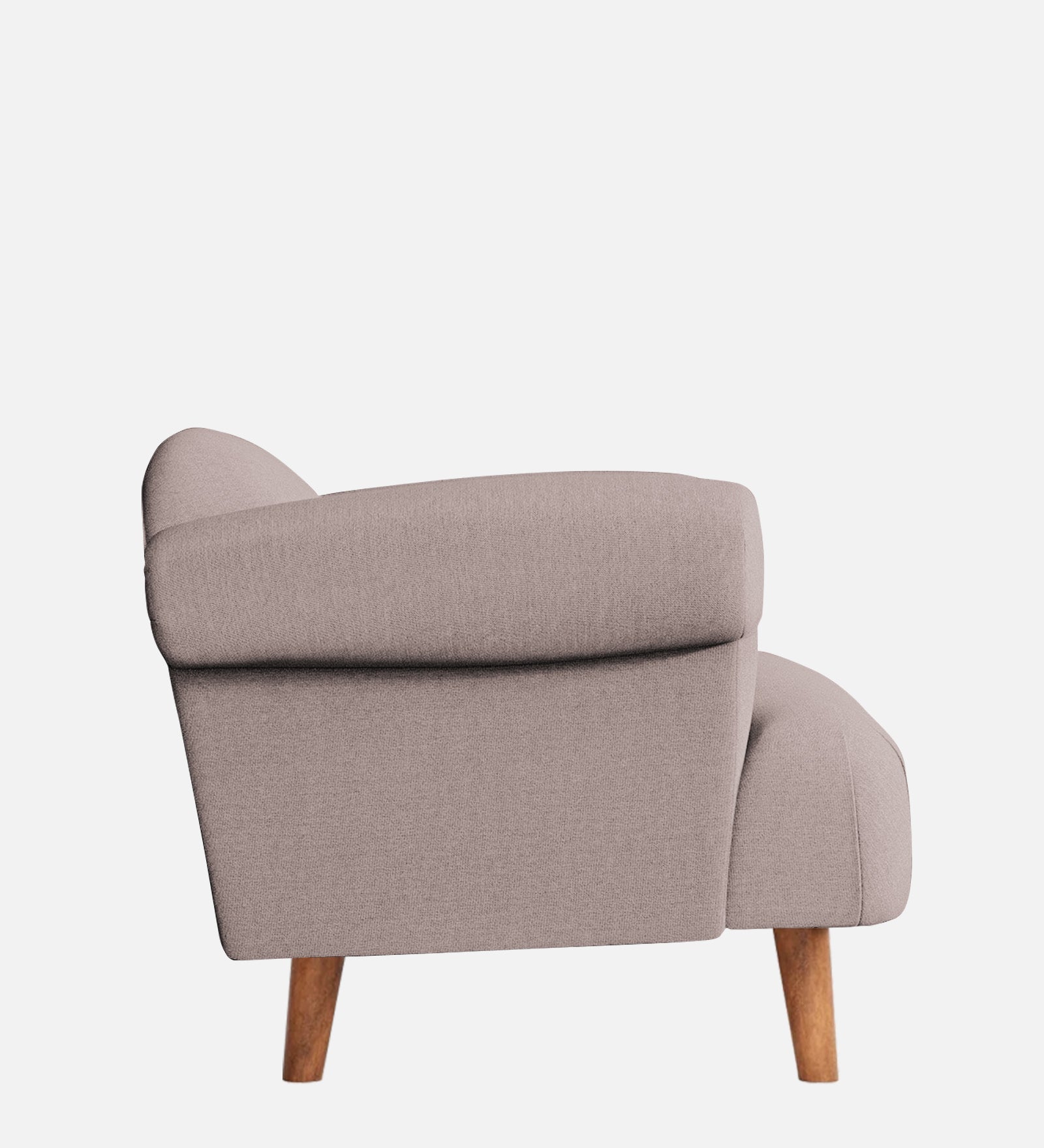 Barber Fabric 1 Seater Sofa In Almond Beige Colour - Febonic Living