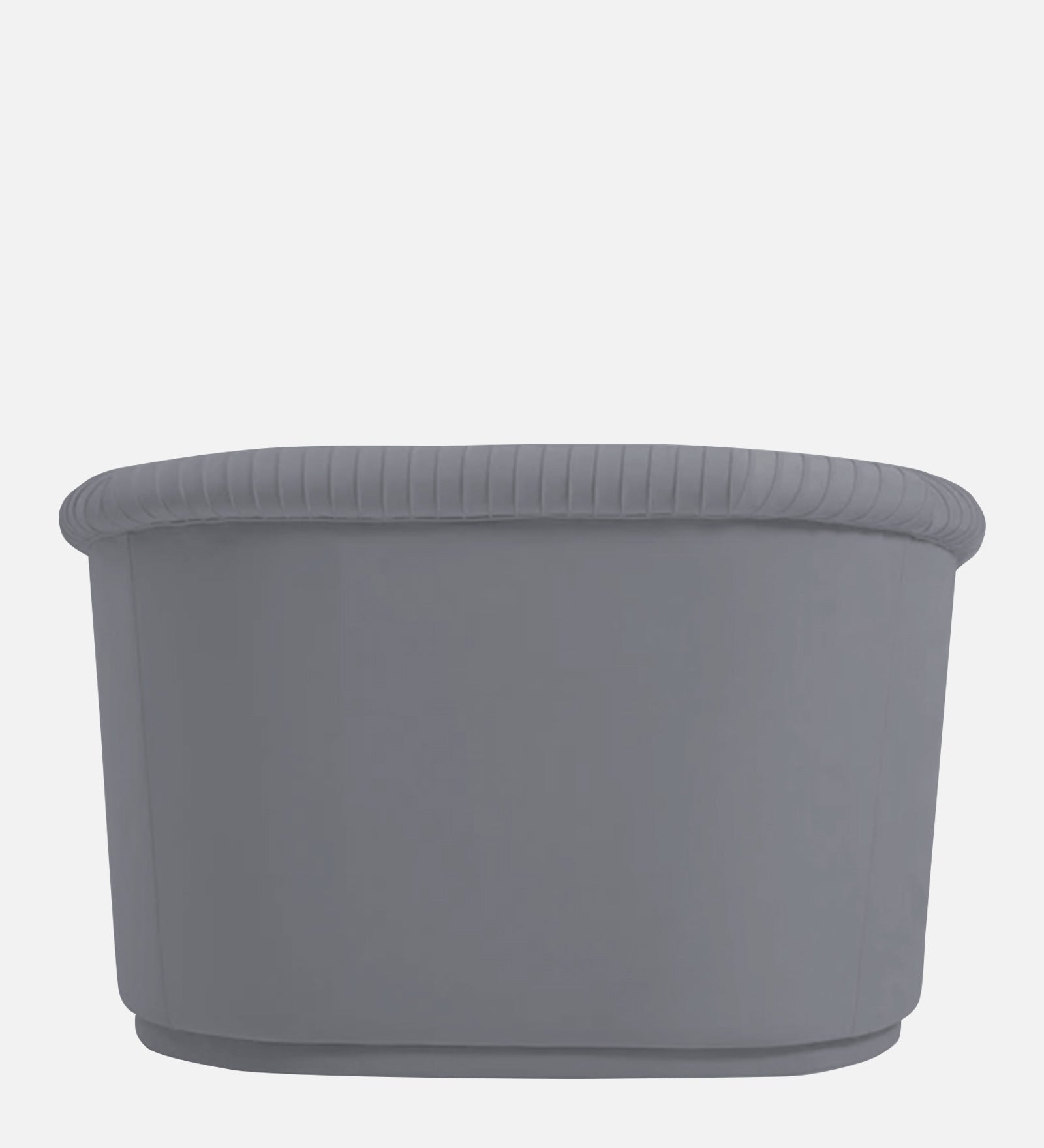 Yara Velvet Fabric 1 Seater Sofa In Pubble Grey Colour - Febonic Living