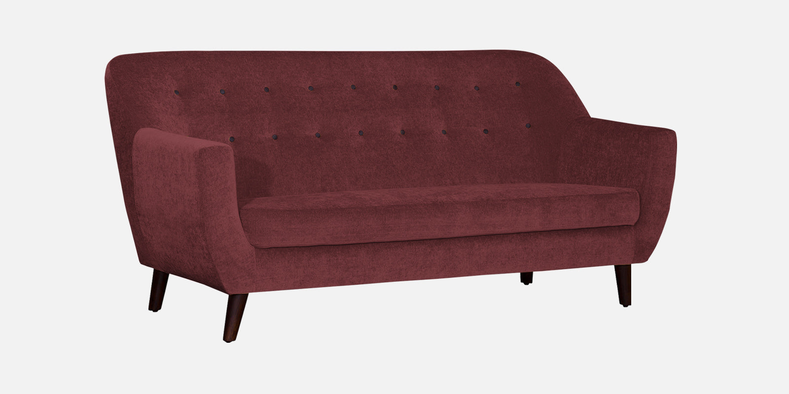 German Fabric 3 Seater Sofa In Blaze Red Colour - Febonic Living