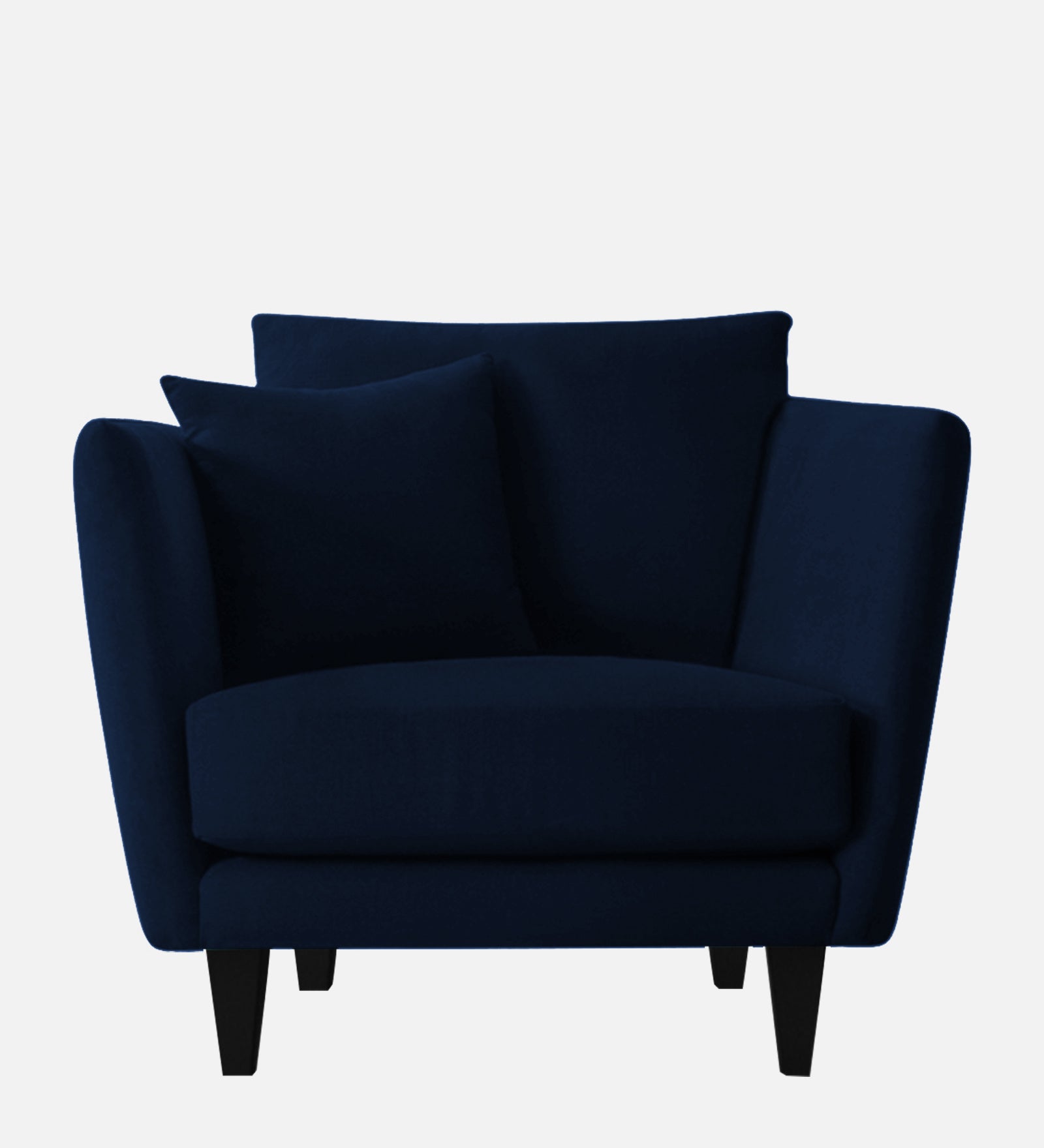 Norway Velvet 1 Seater Sofa In Dark Blue Colour - Febonic Living