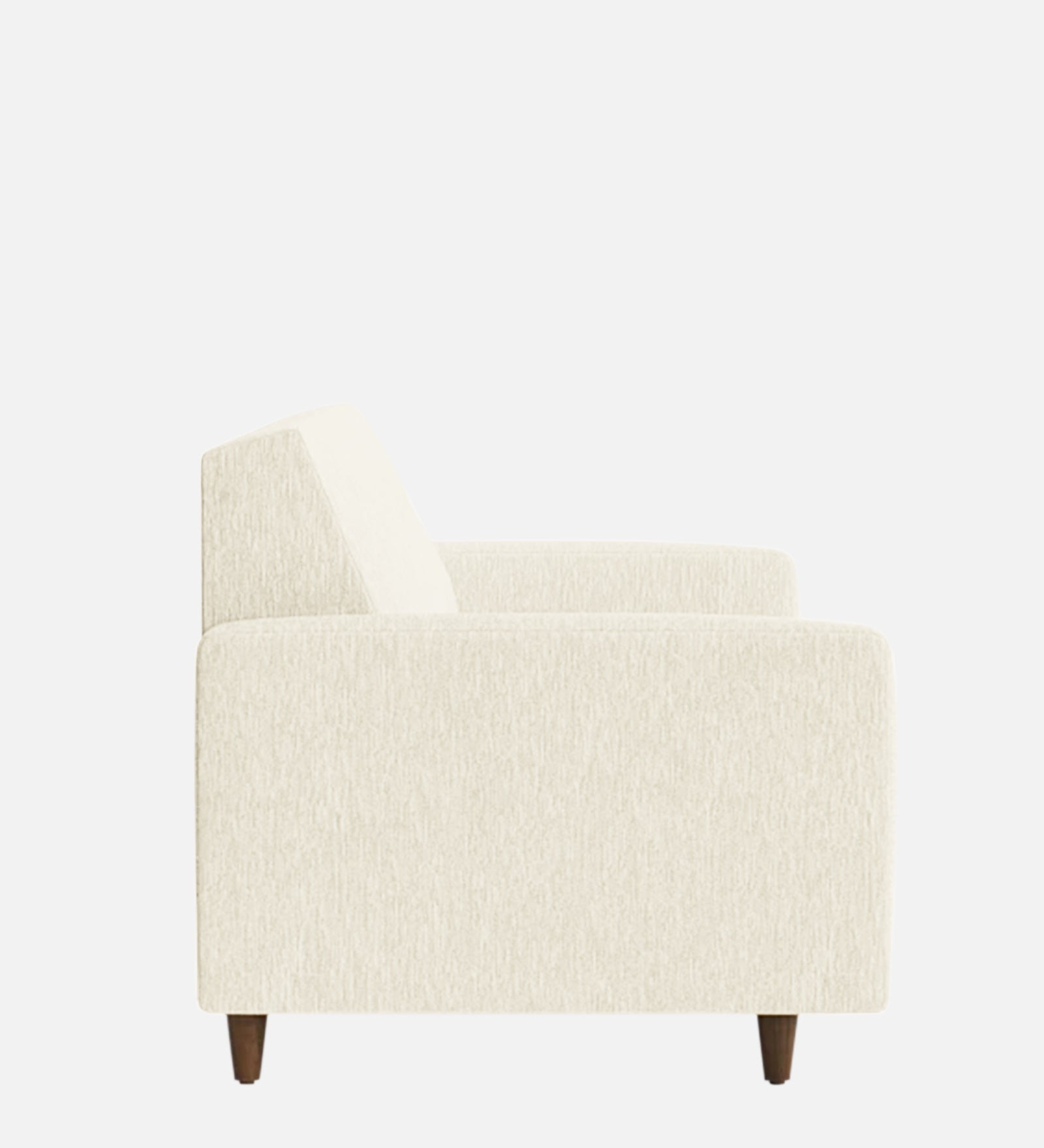 Timon Fabric 1 Seater Sofa In Ivory Cream Colour - Febonic Living