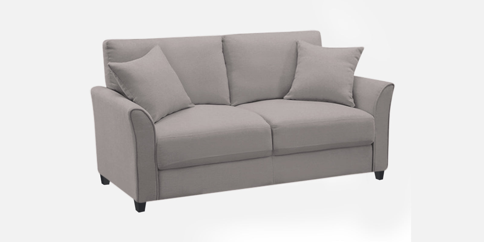 Daroo Velvet 2 Seater Sofa In Pearl Grey Colour - Febonic Living