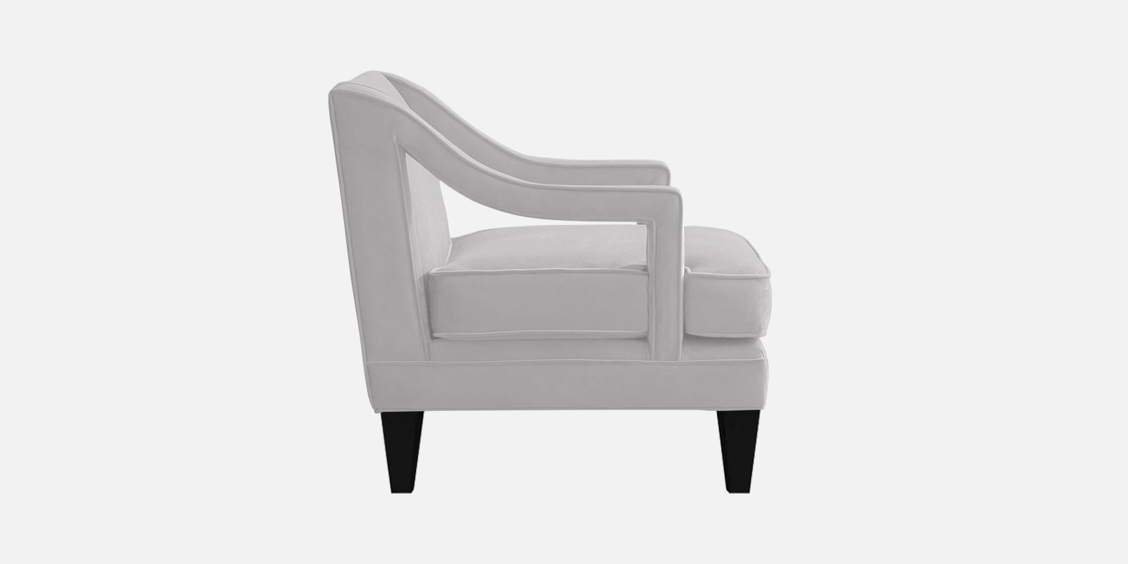 Daffy Velvet 3 Seater Sofa In Concrete Grey Colour - Febonic Living