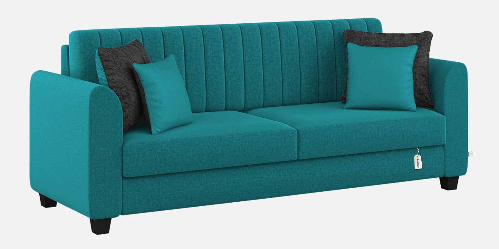 Cosmic Fabric 3 Seater Sofa In Sea Green Colour - Febonic Living