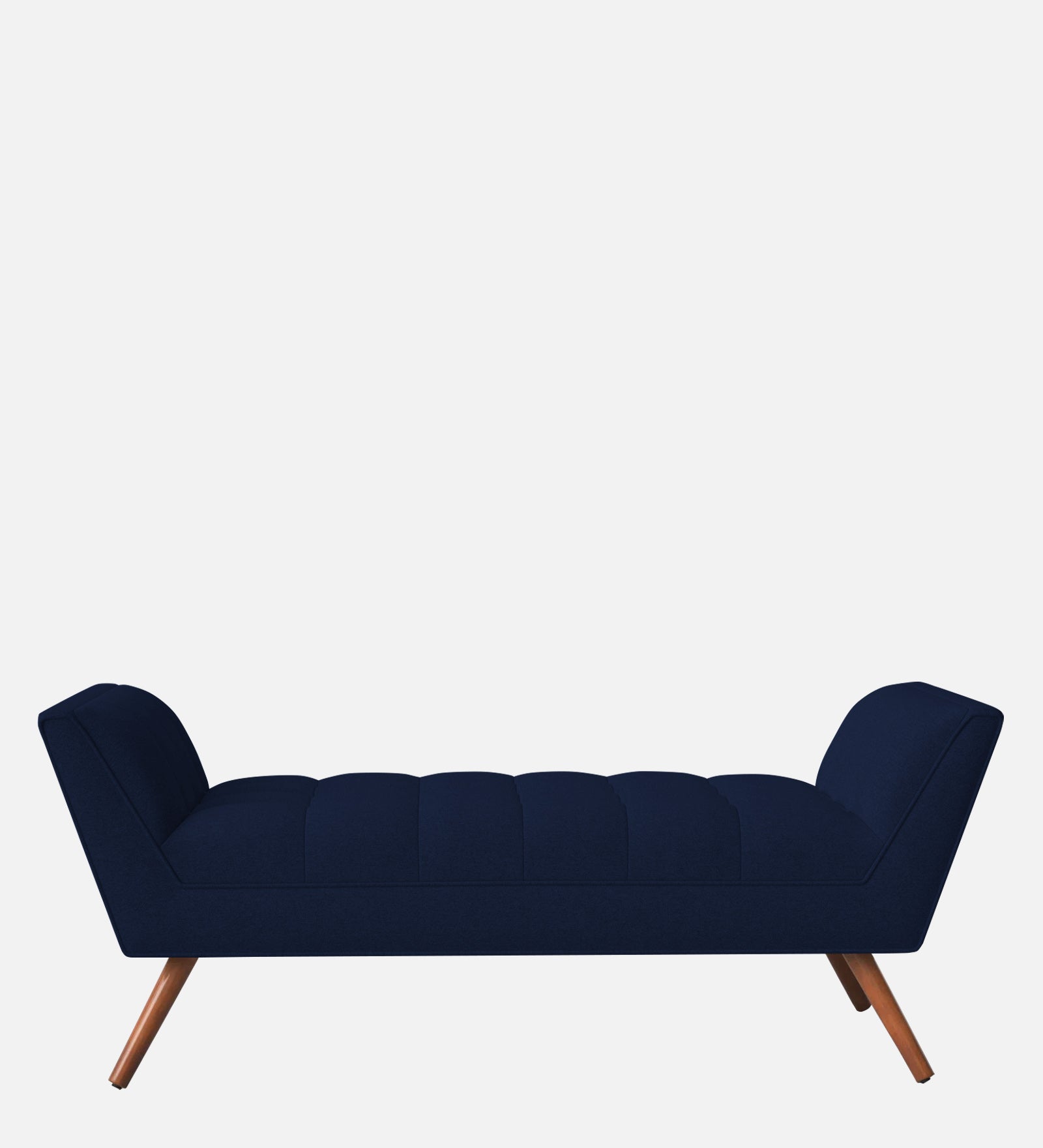 Cartes Velvet Bench In Indigo Blue Colour - Febonic Living