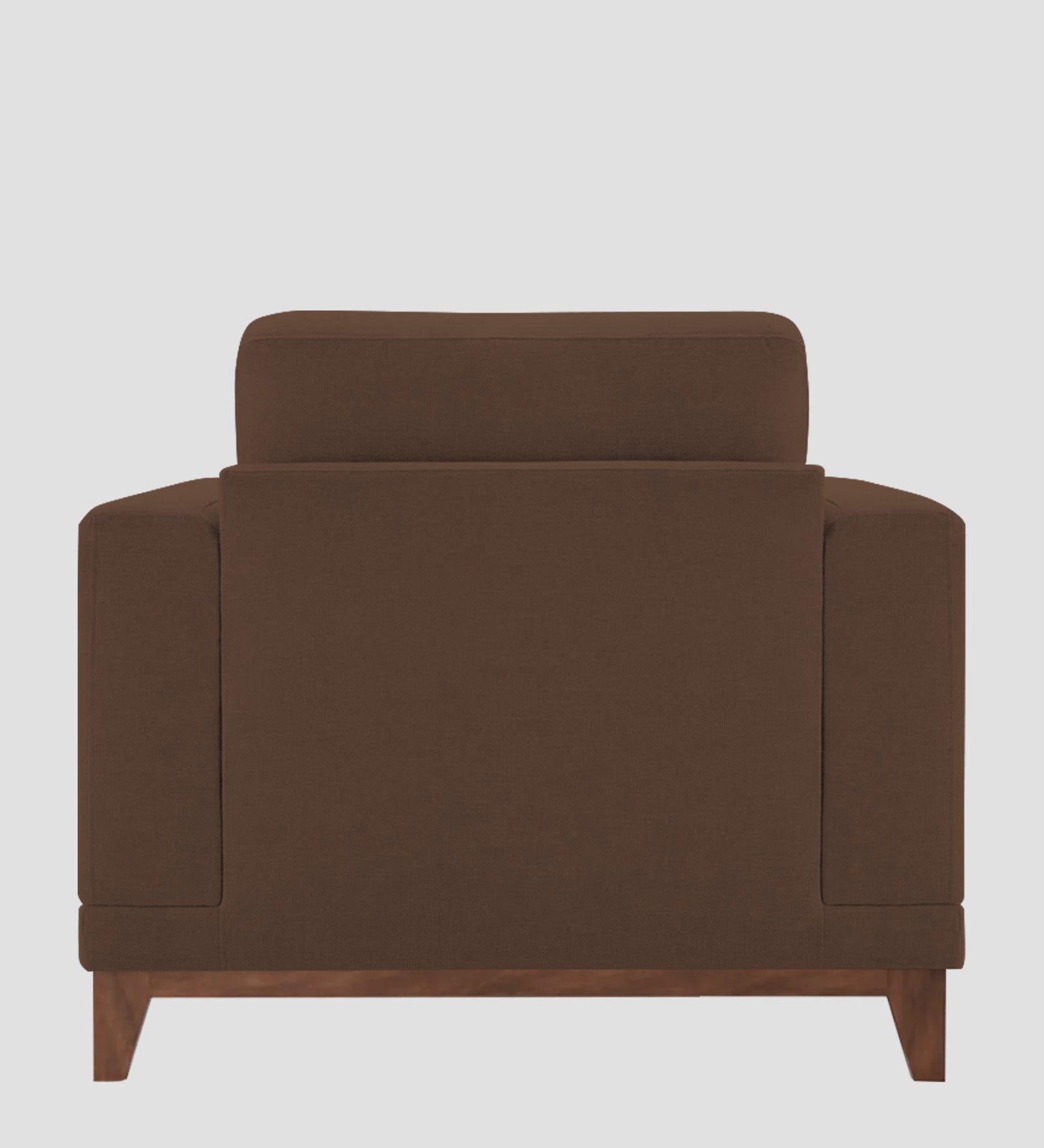 Esha Fabric 1 Seater Sofa In Ash Brown Colour - Febonic Living
