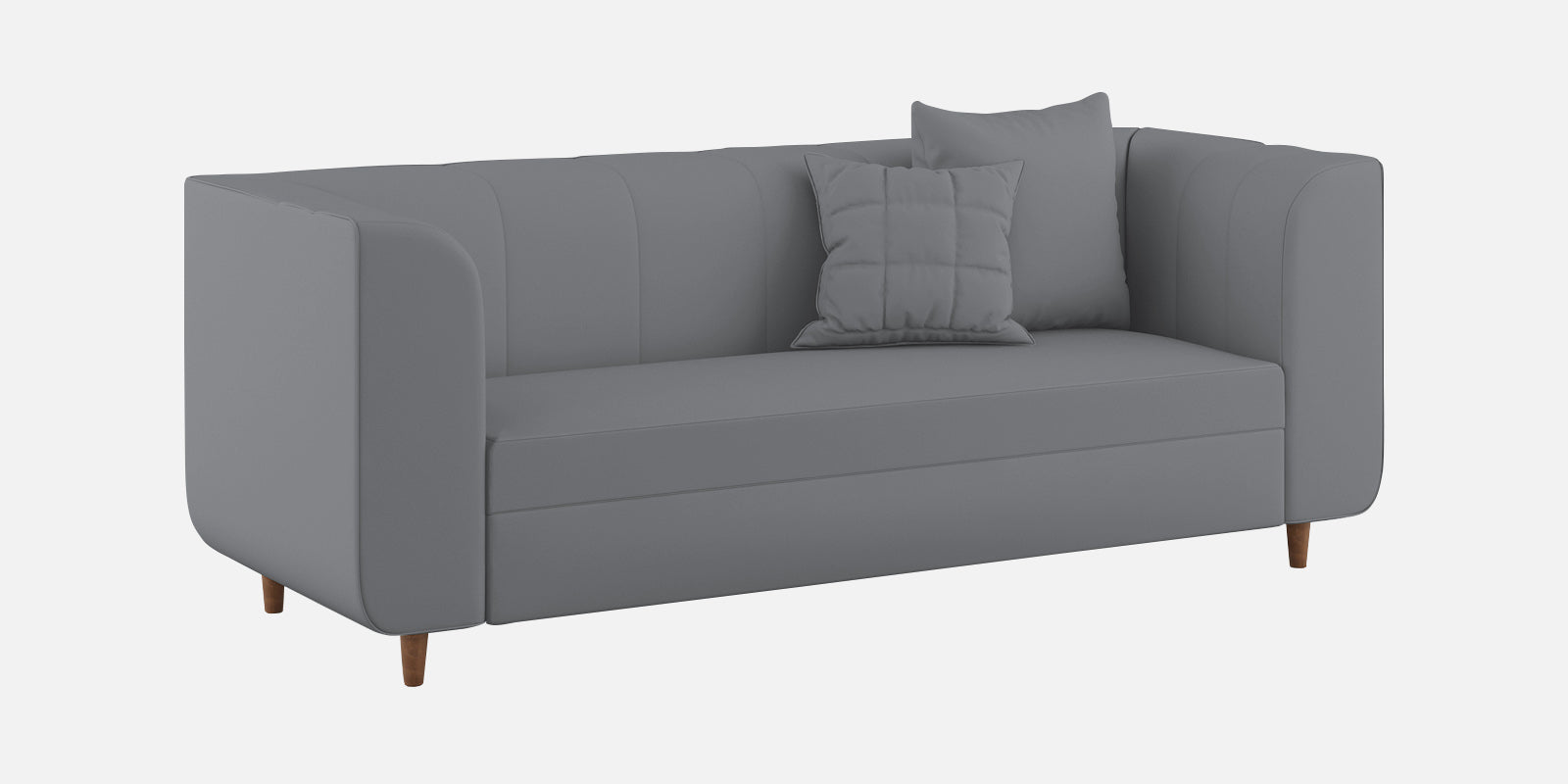 Sumo Velvet 3 Seater Sofa In Pubble Grey Colour - Febonic Living