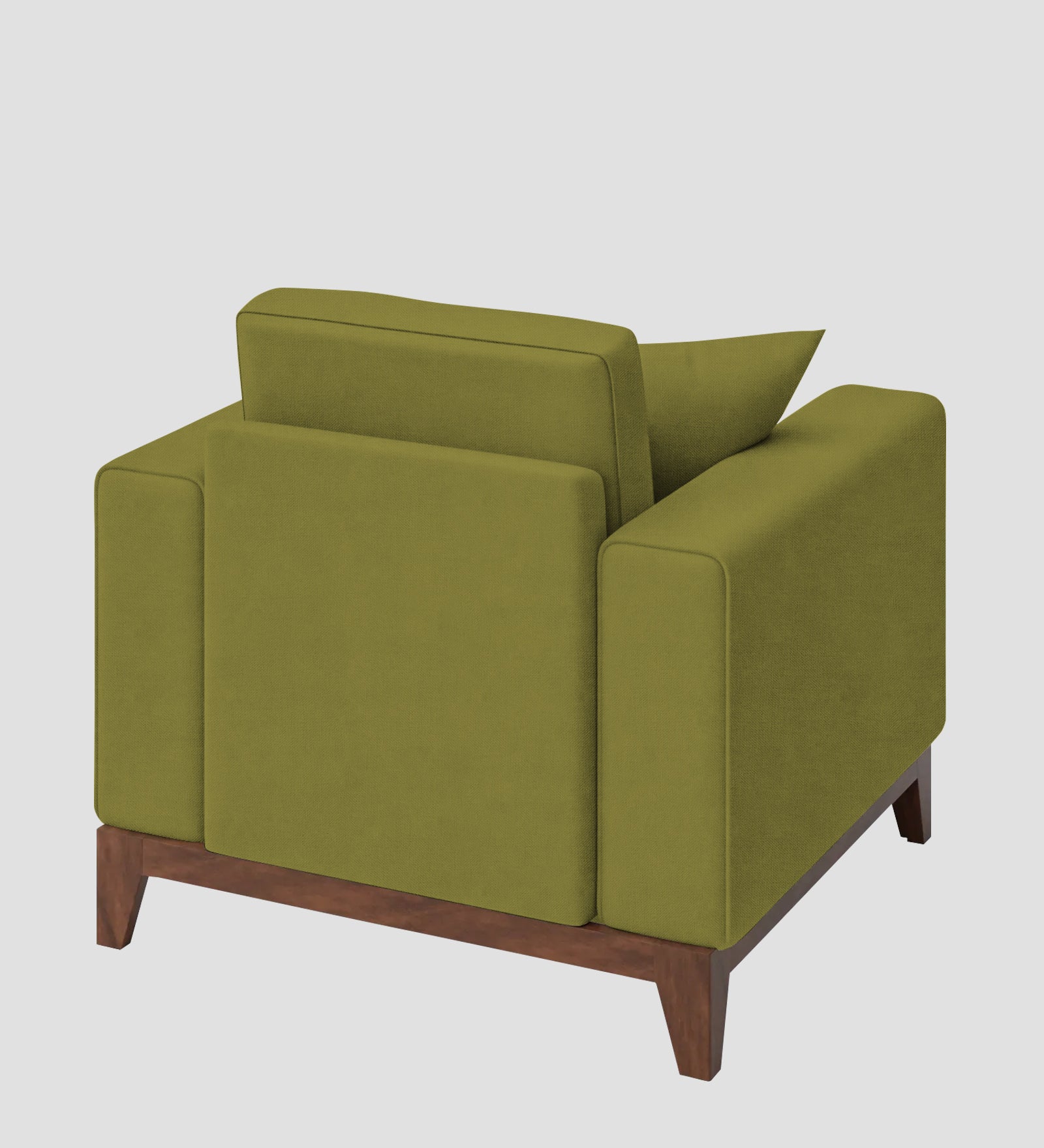 Luca Fabric 1 Seater Sofa In Kelly Green Colour - Febonic Living