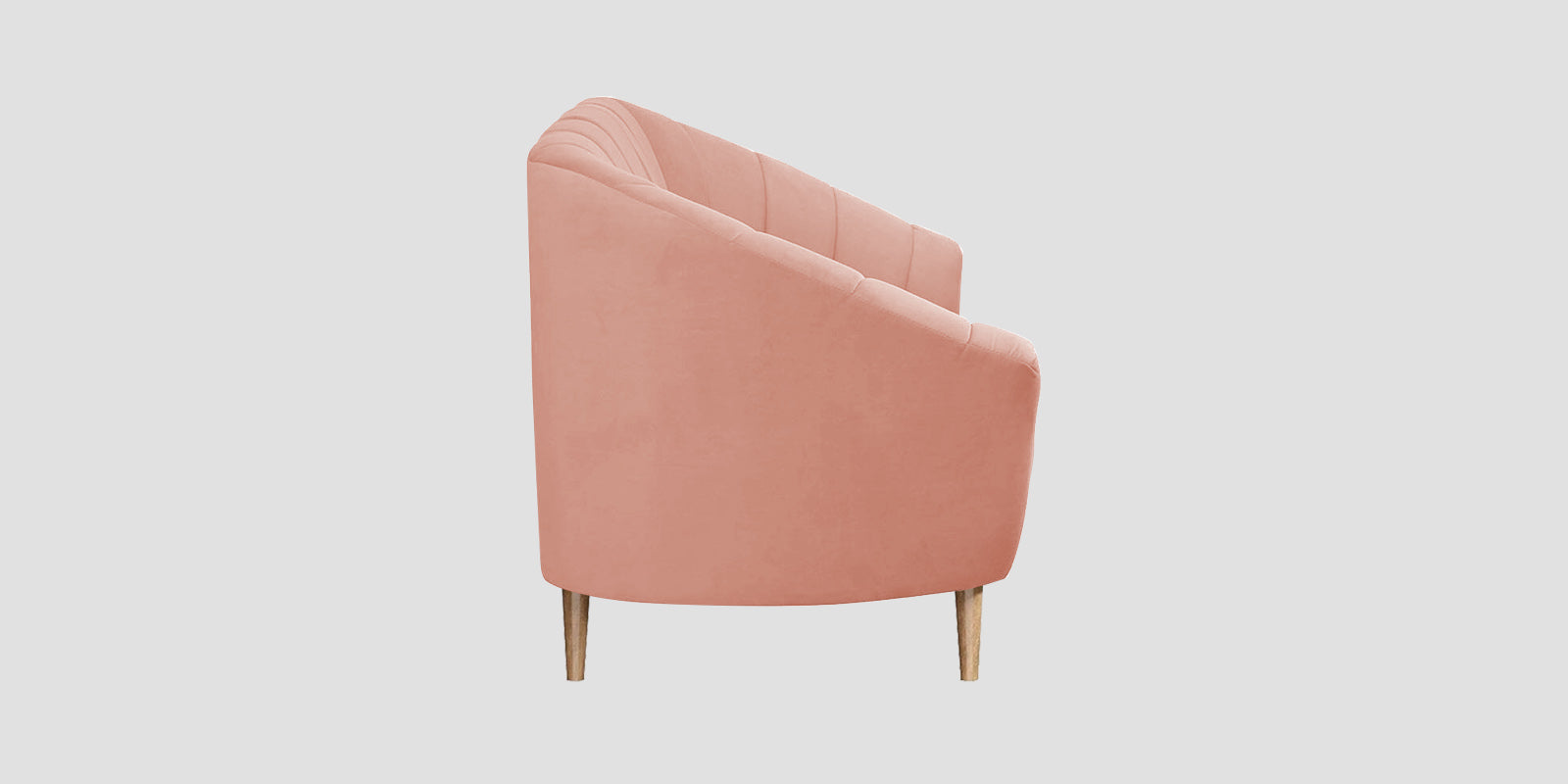 Kaylee Velvet 2 Seater Sofa In Blush Pink Colour - Febonic Living