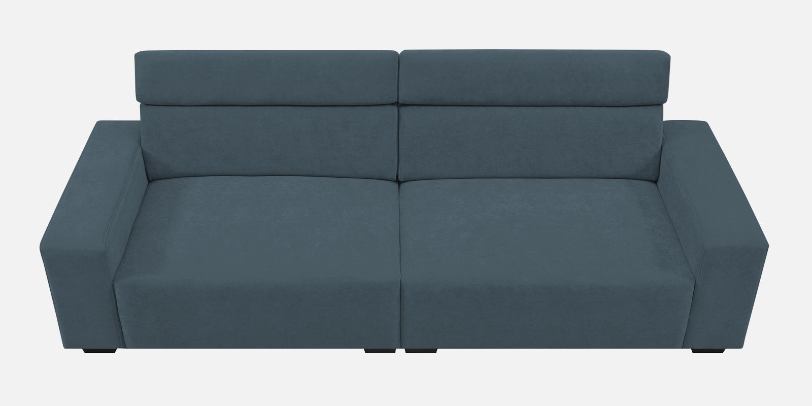 Hiro Fabric 3 Seater Sofa In Cobalt Blue Colour - Febonic Living
