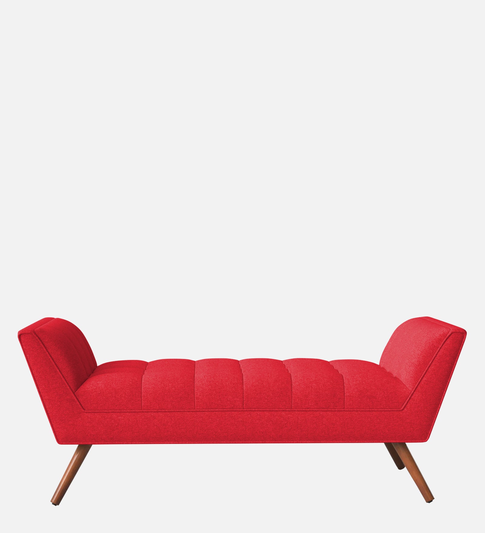 Cartes Velvet Bench In Ox Blood Maroon Colour - Febonic Living