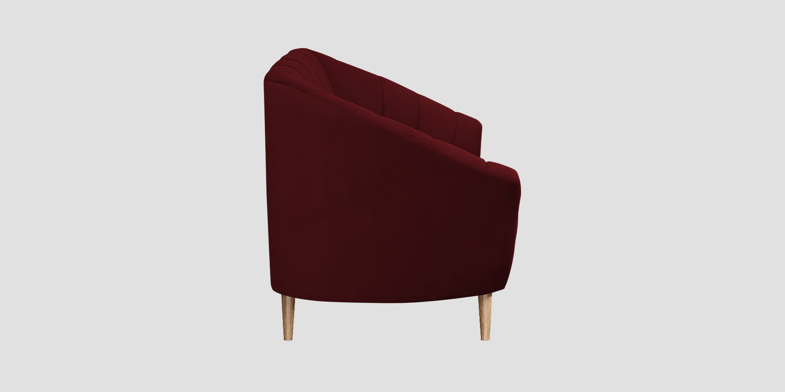 Kaylee Velvet 2 Seater Sofa In Dark Maroon Colour - Febonic Living