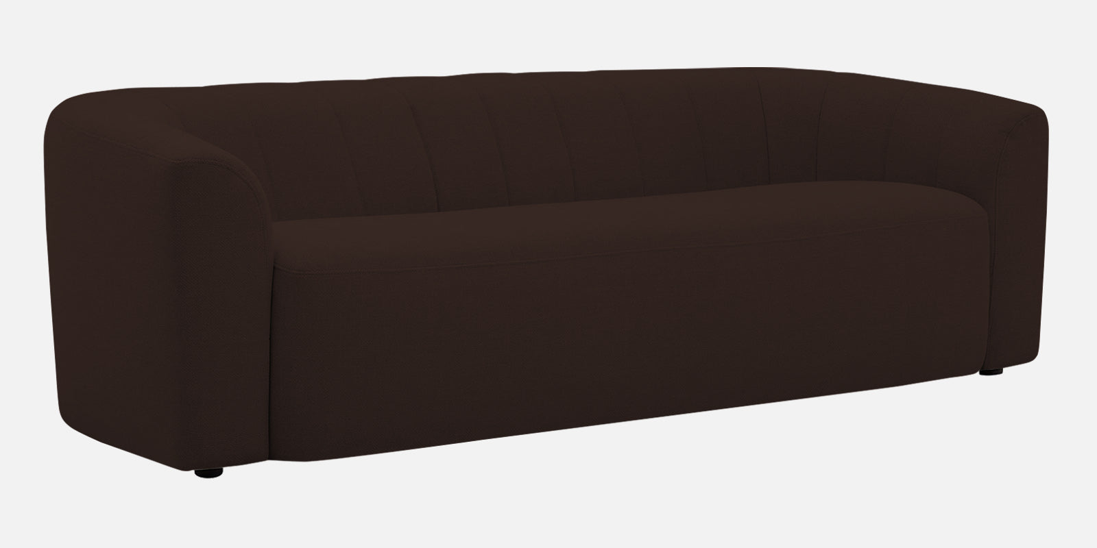 Mara Fabric 3 Seater Sofa In Coffee Brown Colour - Febonic Living