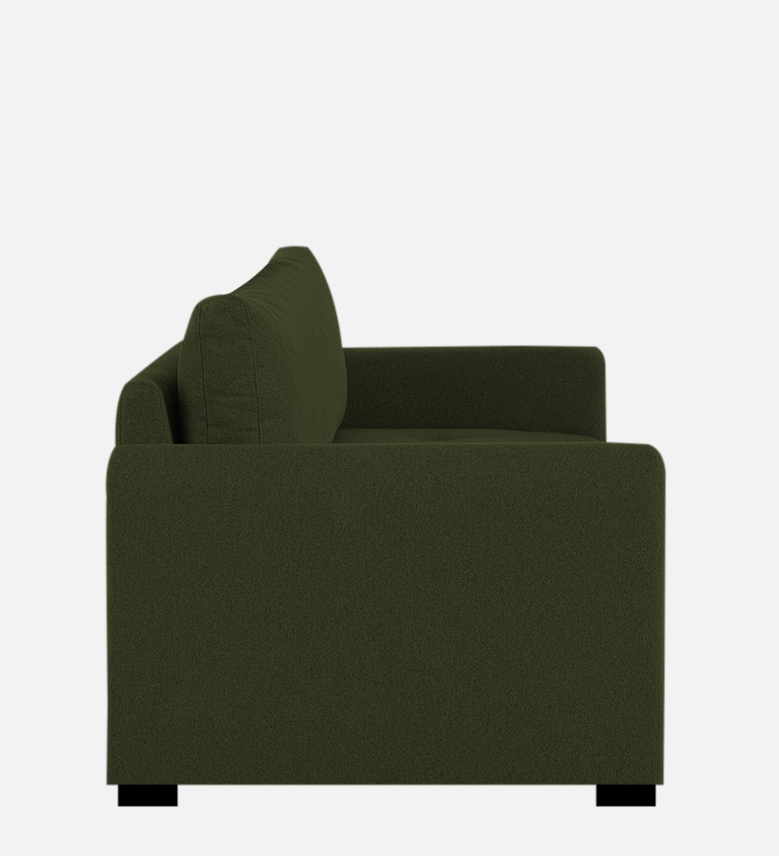 Sigma Fabric 1 Seater Sofa In Olive Green Colour - Febonic Living